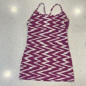 Ivivva by lululemon athletic tank top size youth 10 in purple white mix